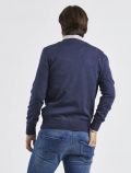 Pullover manica lunga Morgano - blu melange - 3