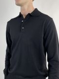 Polo manica lunga Morgano - nero - 1