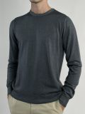 Pullover manica lunga Gran Sasso - grigio azzurro - 1