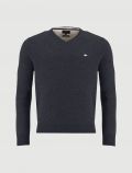 Pullover manica lunga Fynch-hatton - blu - 0