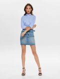 Camicia manica lunga giovane Jdy - azzurro bianco - 2