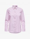 Camicia manica lunga Jdy - rosa bianco - 3