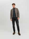 Giubbino ecopelle Jack & Jones - tortora - 3