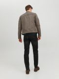 Giubbino ecopelle Jack & Jones - tortora - 5