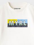 T-shirt manica lunga Mayoral - panna - 1