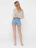 Pantalone corto Only - blu denim - 3