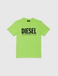 T-shirt manica corta Diesel - verde fluo - 0