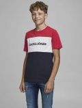 T-shirt manica corta Jack & Jones - rosso - 0