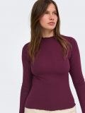 Maglia manica lunga Only - bordeaux - 1