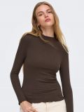 Maglia manica lunga Only - cioccolato - 2