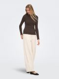 Maglia manica lunga Only - cioccolato - 3