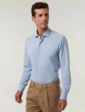 Camicia manica lunga Xacus - azzurro bianco - 0