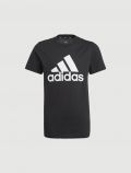 T-shirt manica corta sportiva Adidas - black - 0