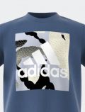 T-shirt manica corta sportiva Adidas - azzurro - 1