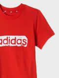 T-shirt manica corta sportiva Adidas - red - 1