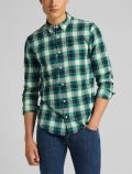 Camicia manica lunga casual - verde - 0