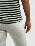 Pantalone casual 5 tasche F. King - bianco - 1