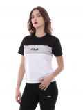 T-shirt manica corta sportiva Fila - bianco nero - 0