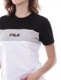T-shirt manica corta sportiva Fila - bianco nero - 2