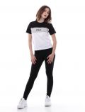 T-shirt manica corta sportiva Fila - bianco nero - 3