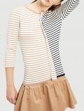 Maglia manica lunga - beige blu - 0