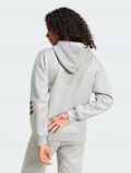 Felpa sportiva aperta Adidas - grigio - 4