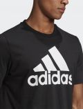 T-shirt manica corta sportiva Adidas - black - 1