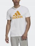 T-shirt manica corta sportiva Adidas - white - 0