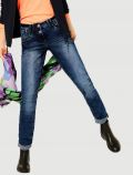 Pantalone jeans conformato Cecil - washed blue - 0