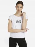 T-shirt manica corta sportiva Ellesse - bianco - 0