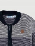Cardigan con chiusura zip a scomparsa - azzurro - 1