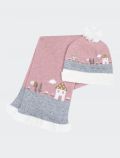 Sciarpa e berretto Chicco - rosa grigio - 0