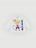 T-shirt manica lunga Chicco - bianco blu - 0