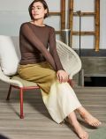 Maglia manica lunga in lana Sublyme - brown - 2