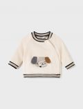 Maglia in felpa Newborn - panna - 0