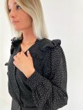 Camicia manica lunga Artigli - nero panna - 1