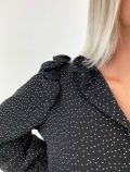 Camicia manica lunga Artigli - nero panna - 3
