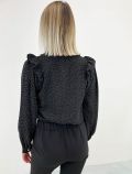 Camicia manica lunga Artigli - nero panna - 5