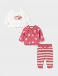 Completo 3 pezzi Newborn - cranberry - 1