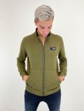 Maglia in felpa aperta Gas - verde militare - 0