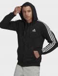 Felpa sportiva aperta Adidas - black - 1