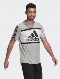 T-shirt manica corta sportiva Adidas - grigio - 0