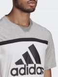 T-shirt manica corta sportiva Adidas - grigio - 1