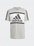 T-shirt manica corta sportiva Adidas - grigio - 5