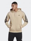 Felpa sportiva aperta Adidas - beige - 0