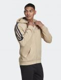 Felpa sportiva aperta Adidas - beige - 2