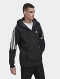 Felpa sportiva aperta Adidas - black - 2