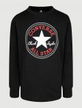 T-shirt manica lunga sportiva Converse - nero - 0
