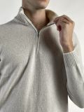 Lupetto zip Gran Sasso - latte - 1