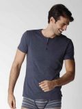 Maglia manica corta in cotone Lvb Man - blu navy - 0
